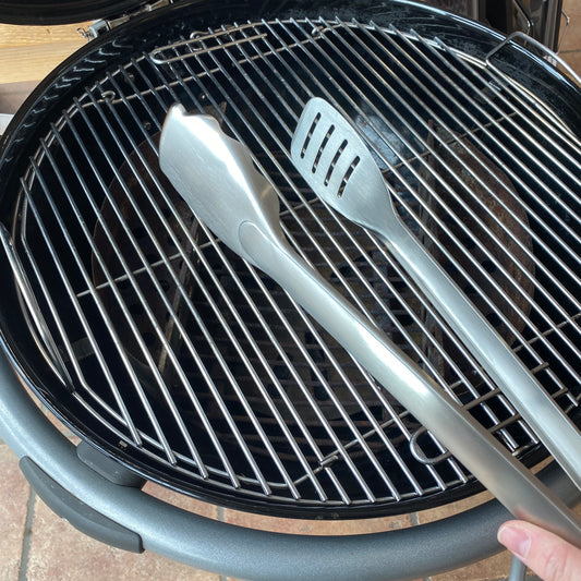 Grillzange 44 cm - Premium Barbecue - Silber - Küchenhelfer - Rösle