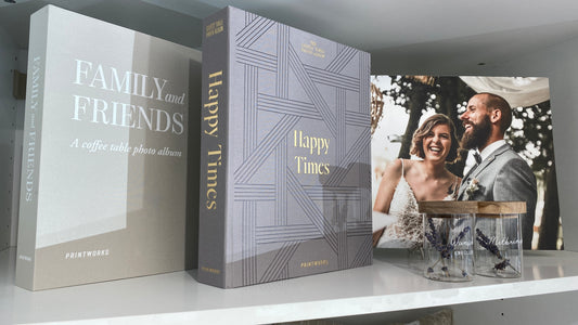 Eine Auswahl der Fotobücher von Printworks für unseren Geschenkeguide zur Hochzeit | Flinterhoff - Für dich und mich