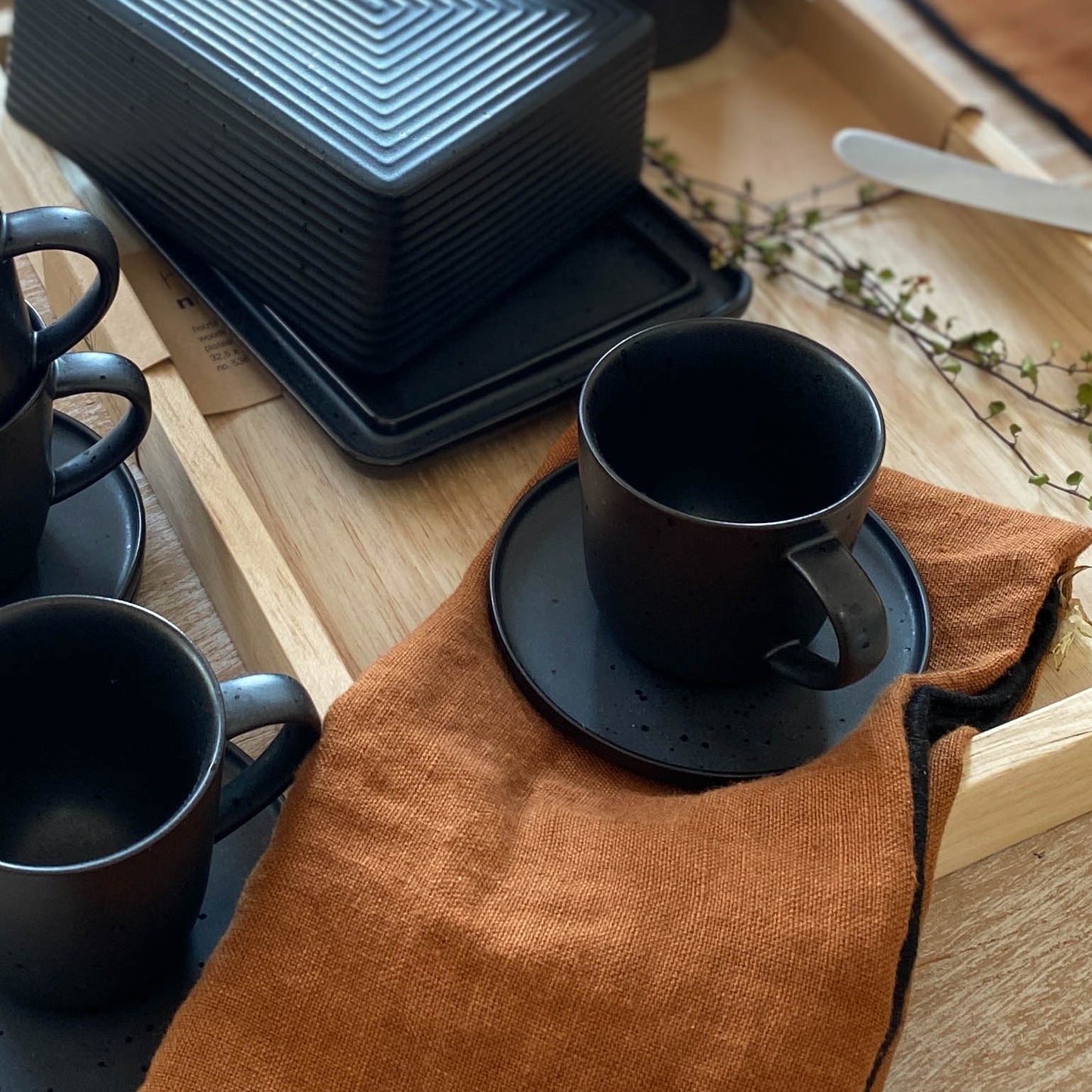 Espressotasse mit Unterer - Coppa Kuro - Ober- und Untertasse - ASA