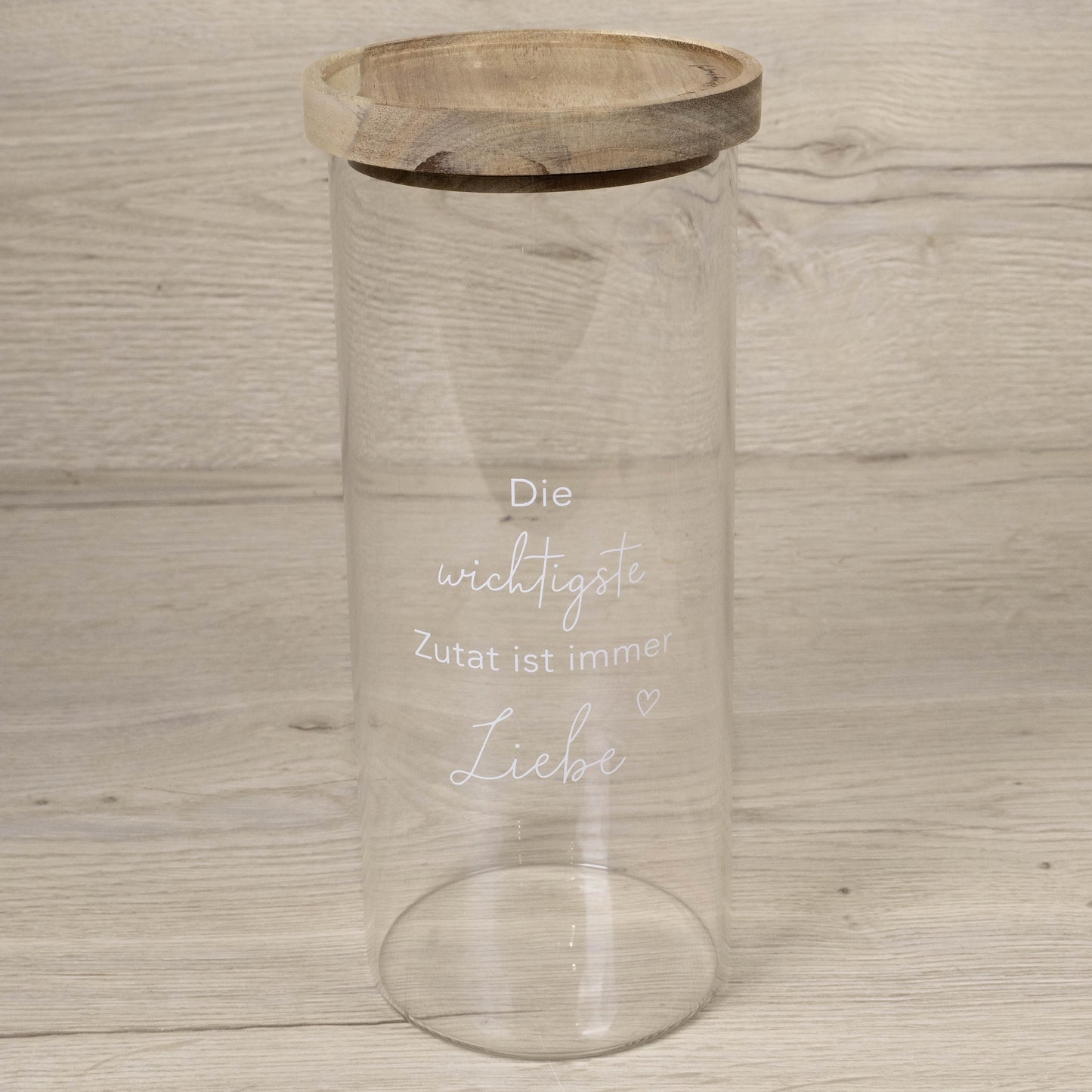 Vorratsglas 25 cm - Liebe