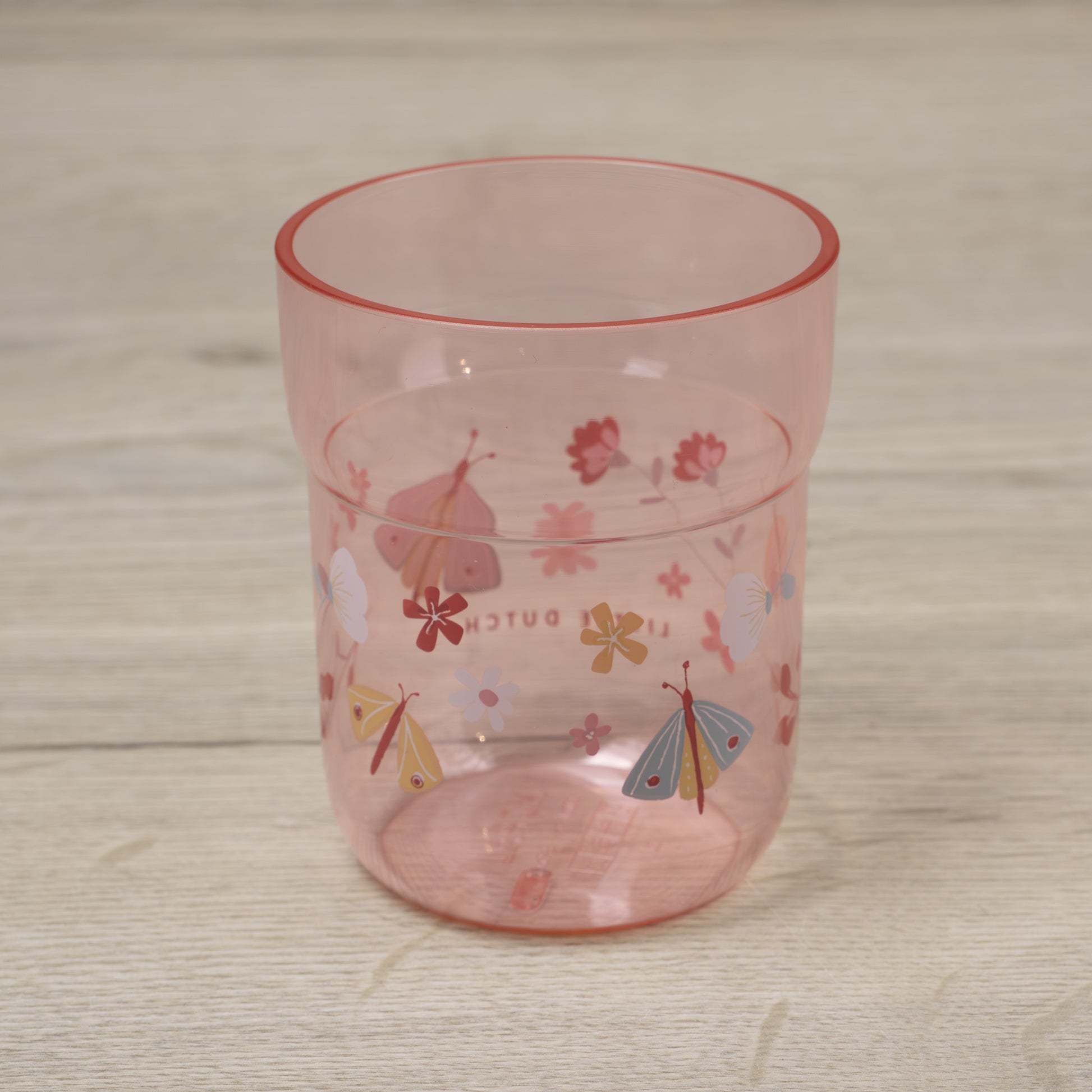 Trinkglas - Little Dutch - Rosa, Flowers & Butterflies - Kinderbecher - Mepal