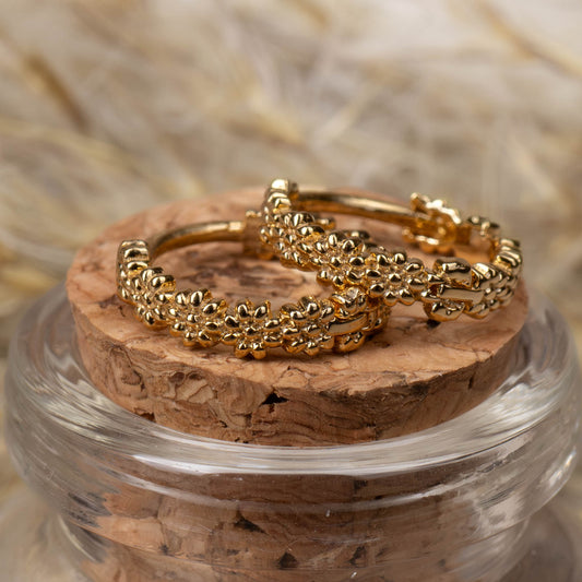 Ohrringe - Blumen Klick - Gold - Ohrringe - MIAB Jewels