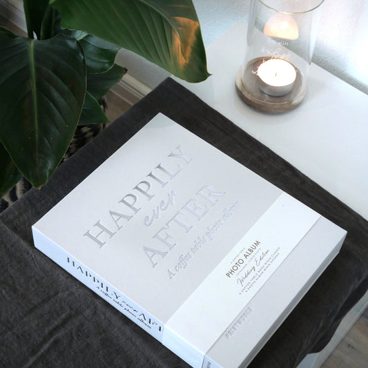 Fotoalbum L - Coffee Table Book - Happily Ever After, Grau - Fotoalbum - Printworks