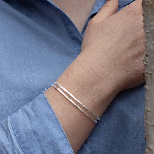 Armband - Kam Double Bangle - Einheitsgröße, Silber - Armband - Susi Cala