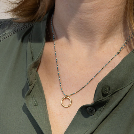 Halskette - Insieme Nylon - Gold, Micro Green - Halskette - Susi Cala