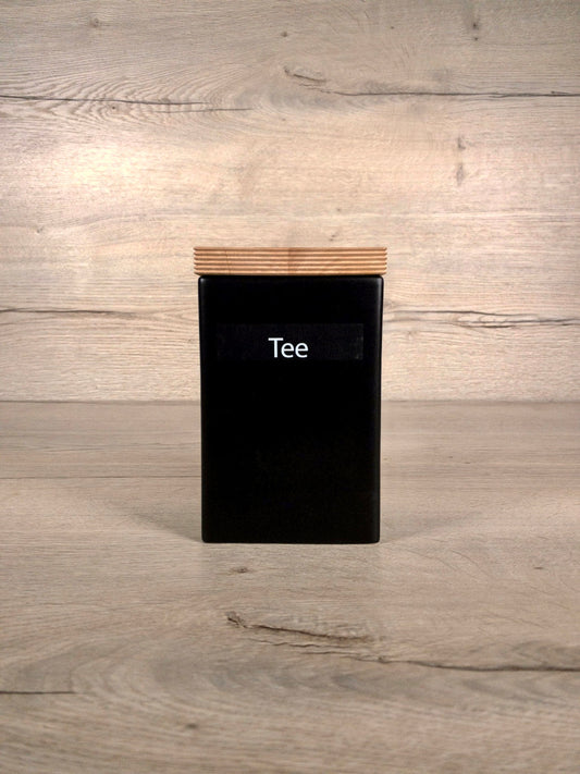 Vorratsdose Keramik - Tee - Schwarz - Vorratsbehälter - Continenta