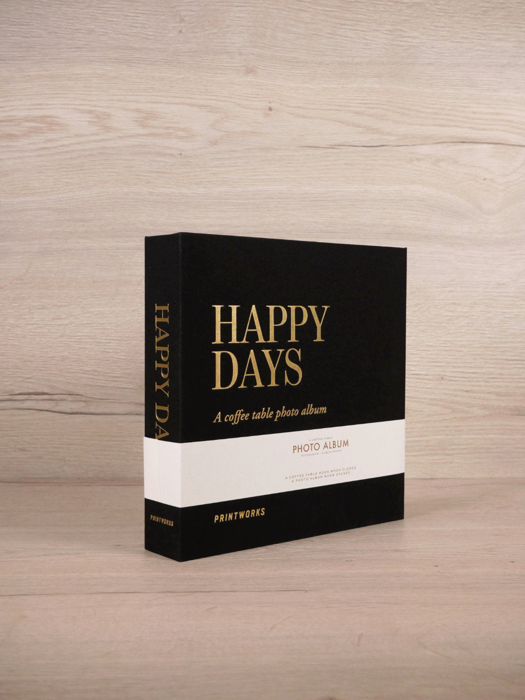 Kaffeetisch Fotoalbum - Happy Days - Schwarz - Fotoalbum - Printworks